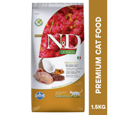 N&D QUINOA SKIN & COAT Quail Cat Adult Dry Food 1.5KG