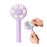 Slicker Brush Flower Self Cleaning