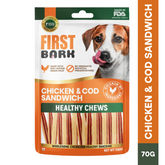 FIRST BARK Chicken & Cod Sandwich Jerky