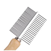 Wooden Steel Comb 2 Side