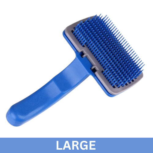 Plastic Self Clean Slicker Brush for Dogs and Cats