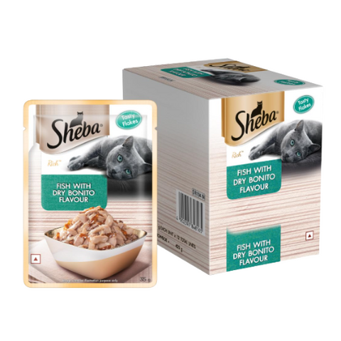 Sheba Fish with Dry Bonito Flakes Wet Food