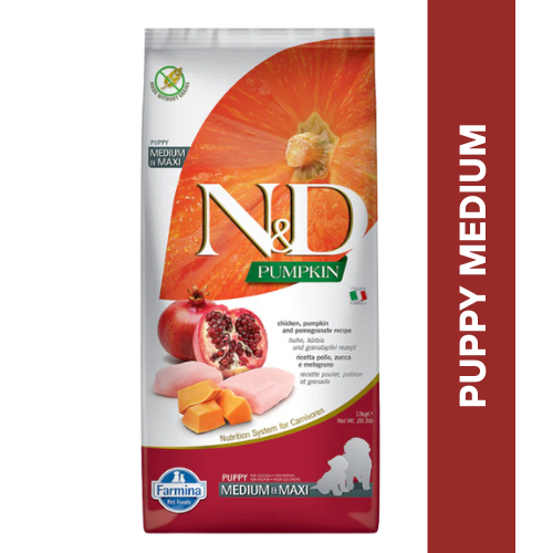 N&D PUMPKIN CHICKEN Puppy Medium Dry Food 2.5KG