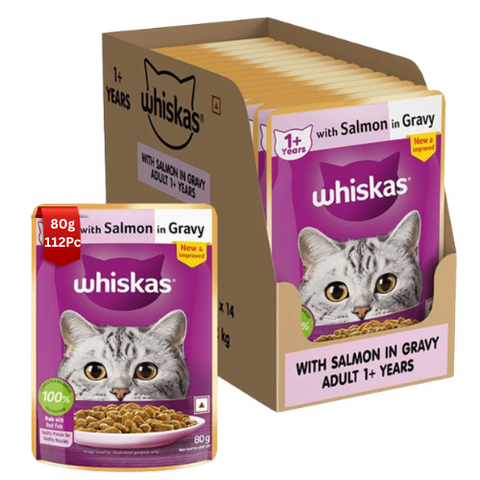 Whiskas Adult Salmon Gravy Wet Food