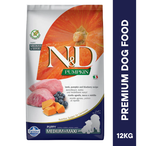 N&D PUMPKIN CHICKEN LAMB Puppy Maxi Dog Dry Food 12KG