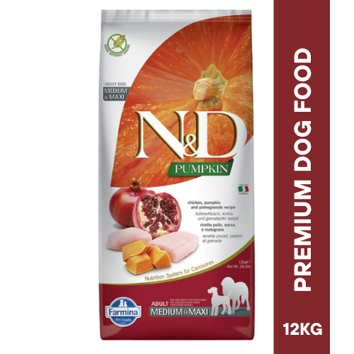 N&D PUMPKIN CHICKEN Adult Medium Dog Dry Food 12KG