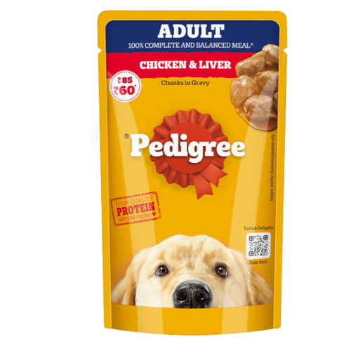 Pedigree Chicken & Liver Chunks  Adult Gravy