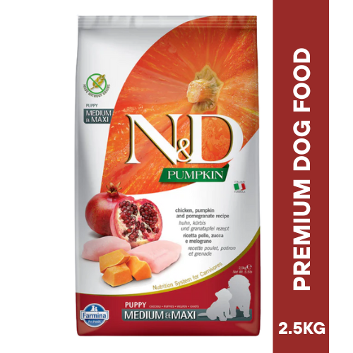 N&D PUMPKIN CHICKEN Puppy Medium Dry Food 2.5KG