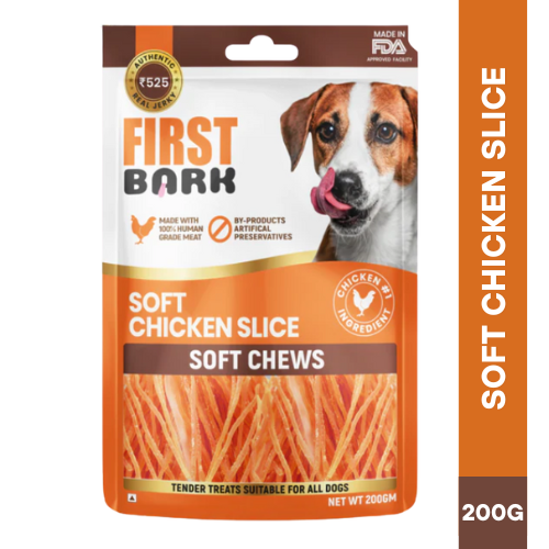 FIRST BARK Soft Chicken Slice Jerky