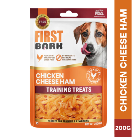 FIRST BARK Chicken Cheese Ham Jerky