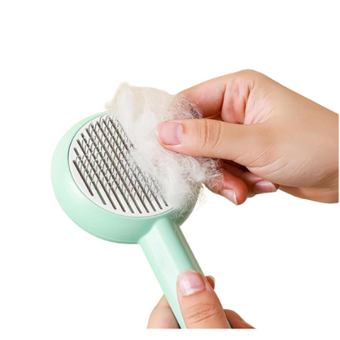 Slicker Brush Flower Self Cleaning