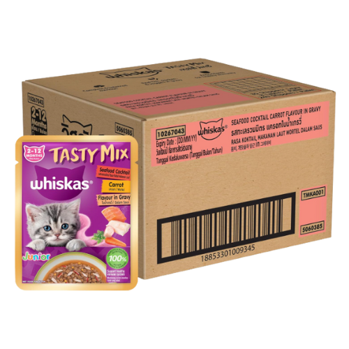 Whiskas Kitten Seafood Cocktail Carrot Gravy Wet Food