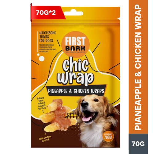 FIRST BARK Chic Warp Pineapple & Chicken Wraps