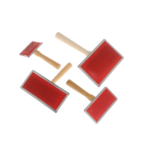 Wooden handle Slicker Brush