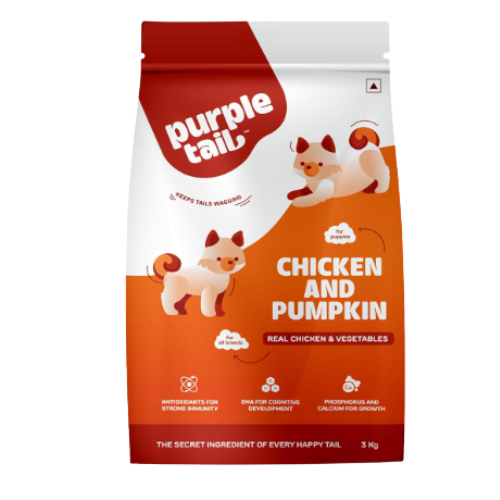 FiloMilo Purple Tail Chicken and Pumpkin Puppy Dry Food
