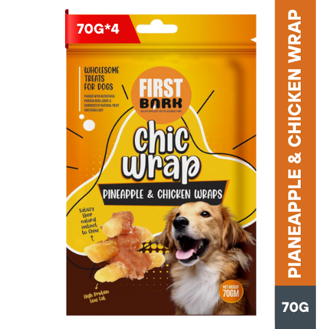 FIRST BARK Chic Warp Pineapple & Chicken Wraps