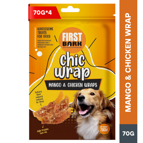 FIRST BARK Chic Warp Mango & Chicken Wrap