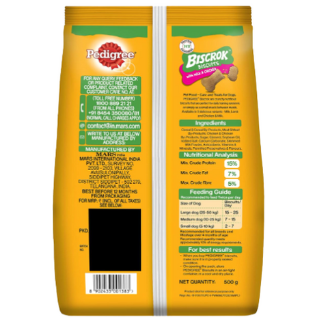 Pedigree Biscrok with Milk & Chicken