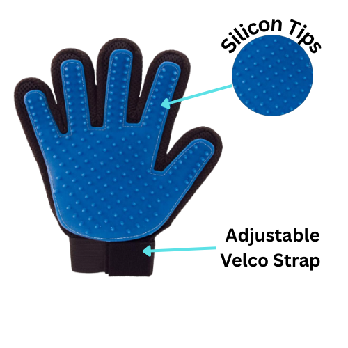 Deshedding Rubber Gloves For Dog & Cats