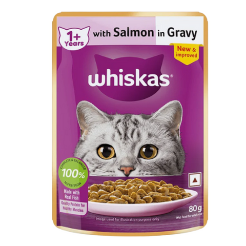 Whiskas Adult Salmon Gravy Wet Food
