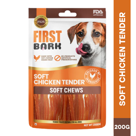 FIRST BARK Soft Chicken Tenders Jerky