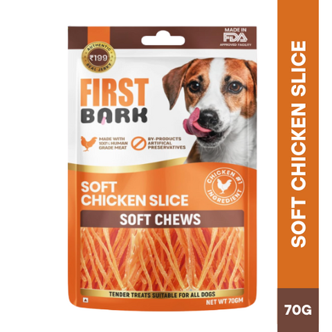 FIRST BARK Soft Chicken Slice Jerky