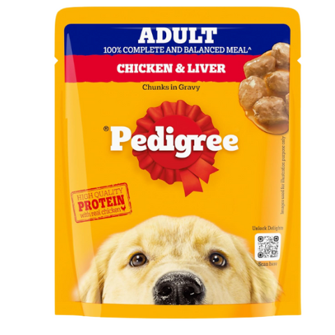 Pedigree Chicken & Liver Chunks  Adult Gravy