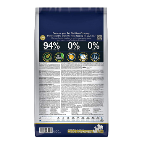 N&D QUINOA WEIGHT MANAGEMENT Lamb Adult All Breed 2.5KG