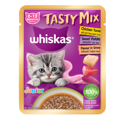 Whiskas Kitten Chicken Tuna Sweet Patato Wet Food