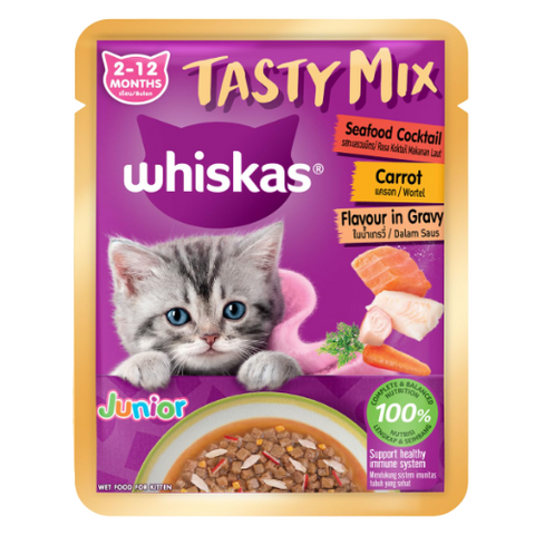 Whiskas Kitten Seafood Cocktail Carrot Gravy Wet Food
