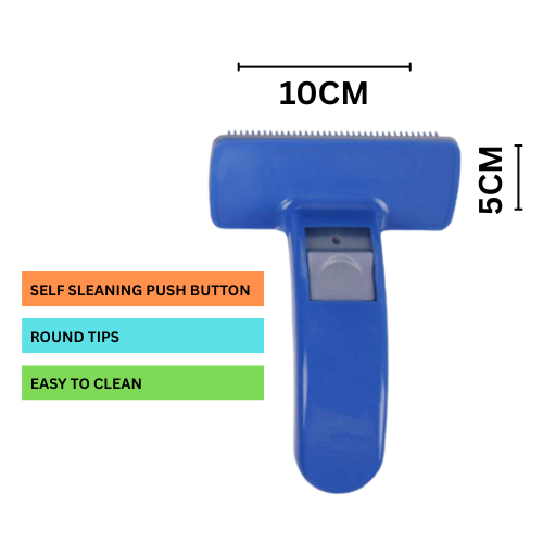 Plastic Self Clean Slicker Brush for Dogs and Cats