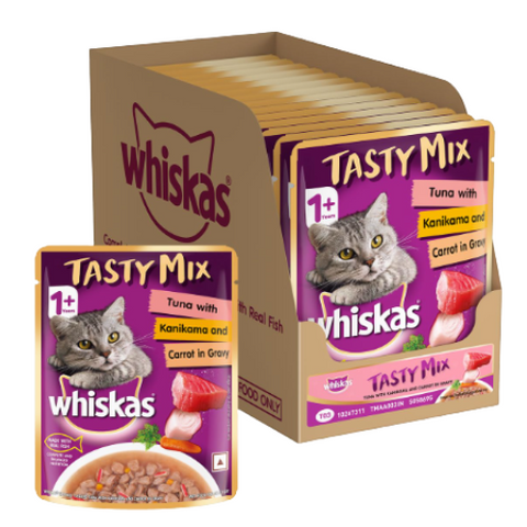Whiskas Adult Tuna Kanikama Carrot Gravy