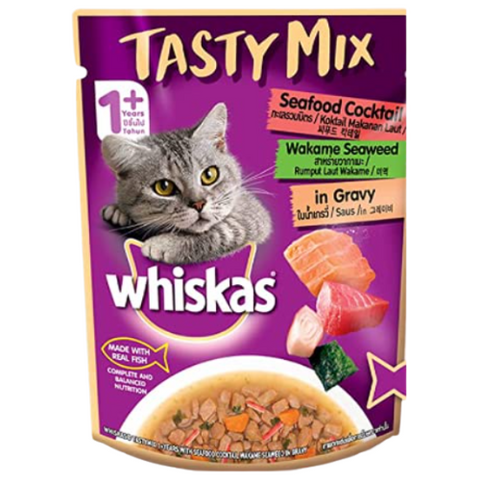 Whiskas Seafood Cocktail Wakame Seaweed Wet Food