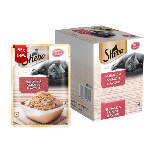 Sheba Skipjack & Salmon Wet Food