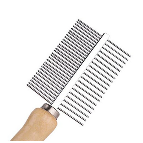 Wooden Steel Comb 2 Side