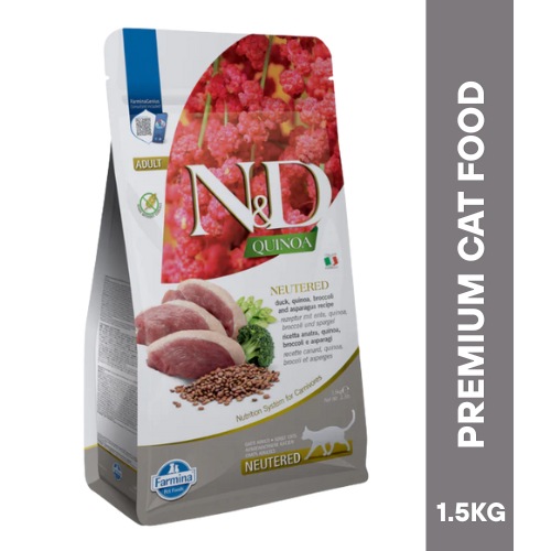 N&D QUINOA NEUTERED Duck Cat Adult Dry Food