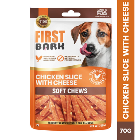 FIRST BARK Chicken Slice with Cheese Jerky