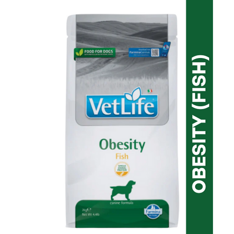 VetLife Obesity Fish Dog Dry Food 2KG