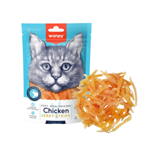 WANPY Chicken Jerky Strips For Cats
