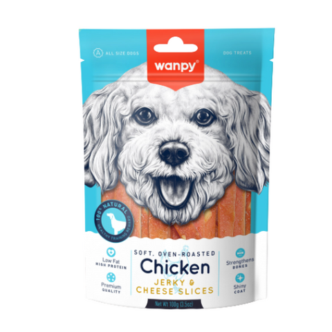 WANPY Chicken Jerky & Cheese For Dogs