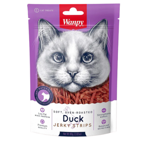 WANPY Duck Jerky Strips For Cats