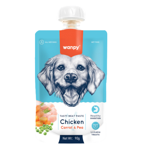 WANPY Meat Paste Chicken Carrot & Peas For Dogs