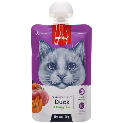 WANPY Meat Paste Duck & Pumkin For Cats