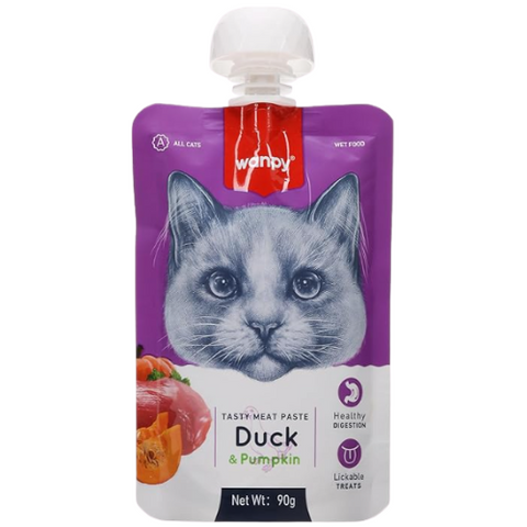 WANPY Meat Paste Duck & Pumkin For Cats