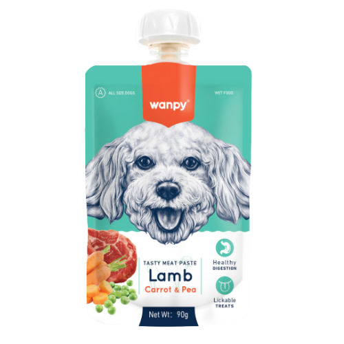 WANPY Meat Paste Lamb Carrot & Peas For Dogs
