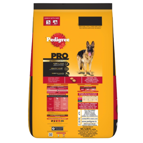 Pedigree Pro Adult Large Breed Dry Food